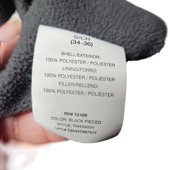 Free Tech Performance Outerwear Jacket S Black & Gray Water-Resistant Hooded Coa - Picture 12 of 13